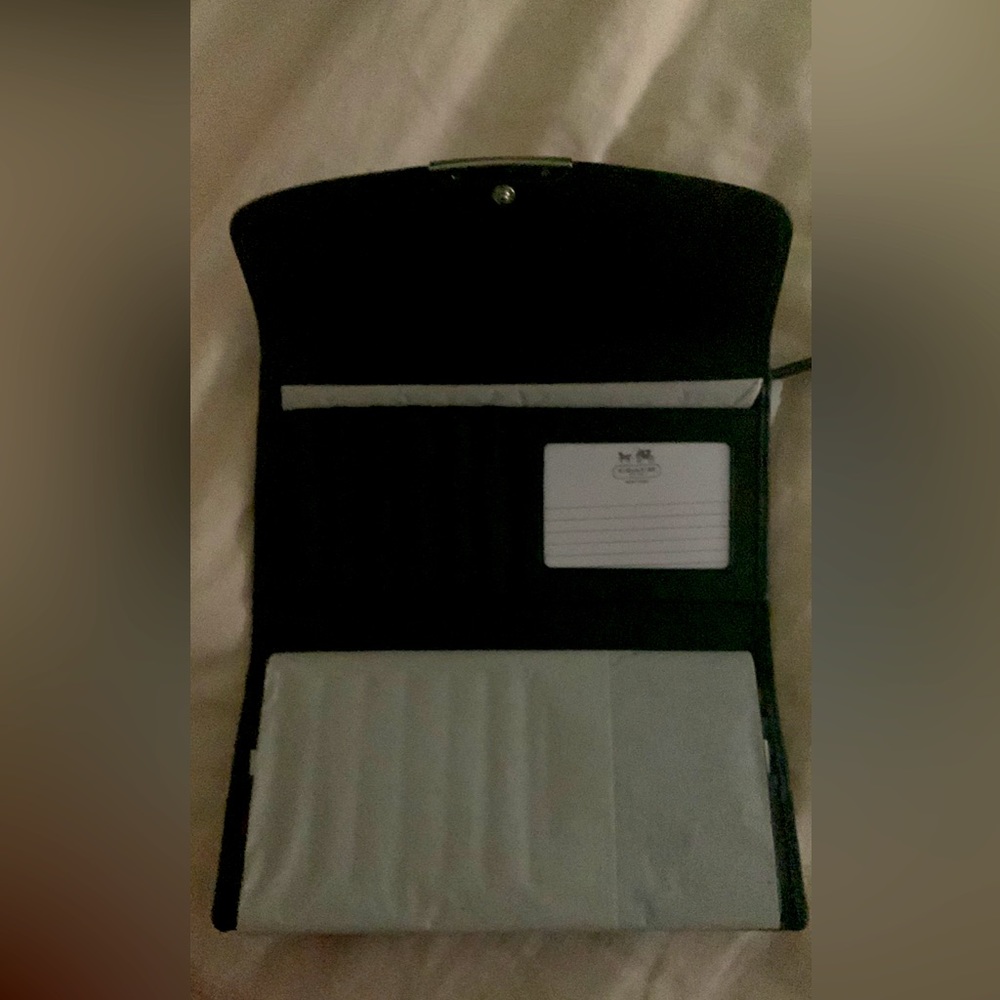 Never used Black Coach wallet with tags